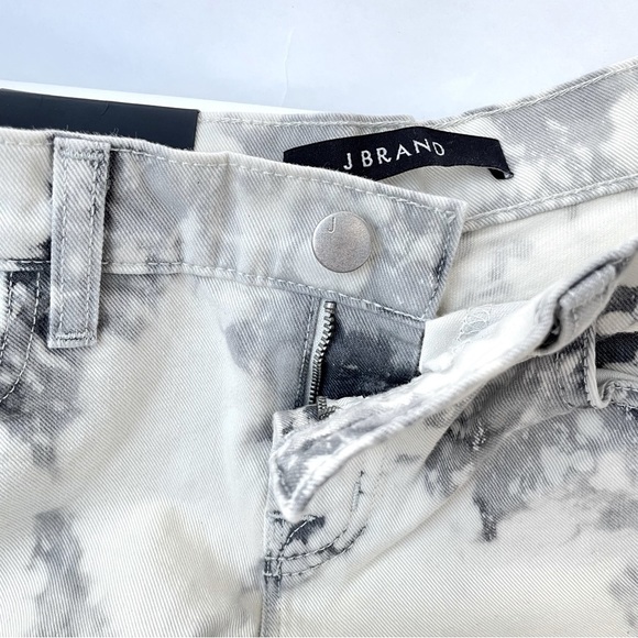 ❤️ J.BRAND Black & White Aubry Sonic Mid-Rise relaxed Cropped Jean H24 - Picture 12 of 14